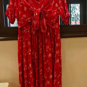 Red Wrap Dress