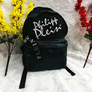 Philipp plein black unisex backpack