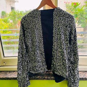 Sequins black blazer