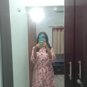 PINK floral Print Dress