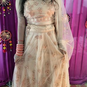 Lehenga With Heavy Embroidered Chunni|