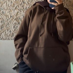 Oversized hoodie,premium quality,(dark brown)