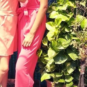 Jumpsuit ( Peach Pink )