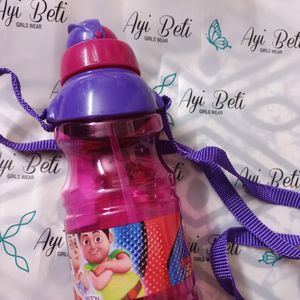 Sipper Water Bottle With Straw For Kids .