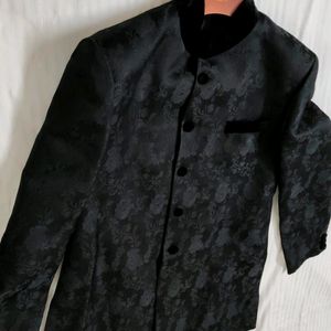 Designer Studio Wedding Black Embroidered Sherwani