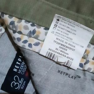 NETPLAY Olive Coloured Stylish Pant