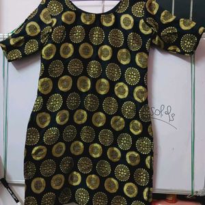 Black Gold Ethnic Motifs Banarsi Silk Kurta