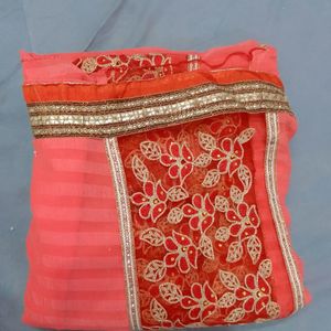 women heavy beautiful saree