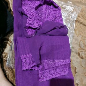 Georgette Chikankari Kurti Material