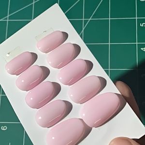 Pink Colour Press On Nails