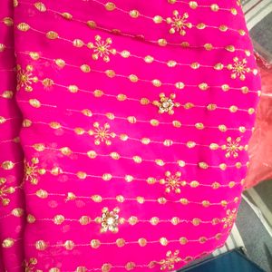 Pink Heavy Saree For Wedding