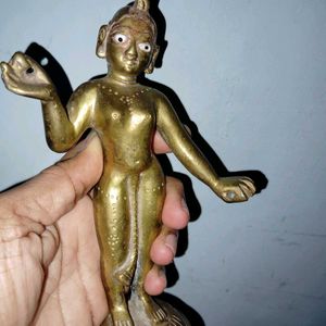 Godess Radha Brass Idol Pithal