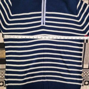 Flying Machine Men Striped  Zip-Front Cardigan