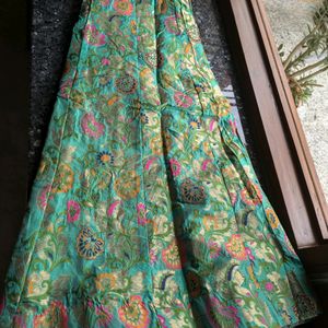 Semi Stitched Banarsi Skirt