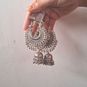 New Traditional Oxidized Jhumka Earrings