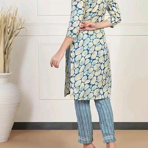 Women's Printed Straight Kurta with Pant