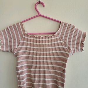 Babypink Ribbed Top