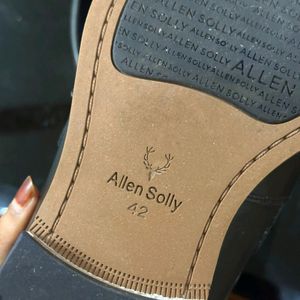 ALLEN SOLLY new Black Men Loafers