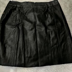 Black Leather Skirt