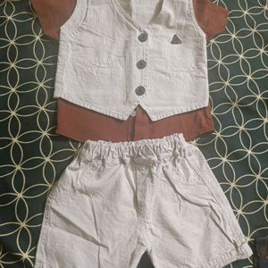 Boys Nikkar Suit With Jacket+ Basket Combo