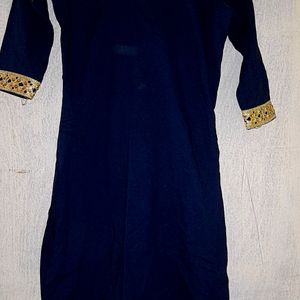 Short Kurti With Golden Border