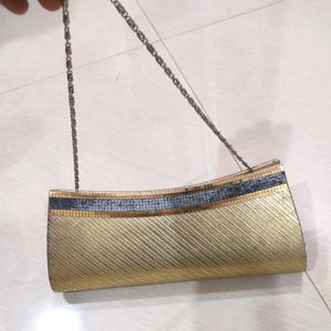 Golden Mini Fancy Handbag