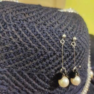 White Pearl Earrings