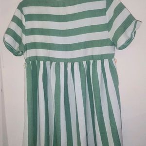 Green Tussels Mini Dress