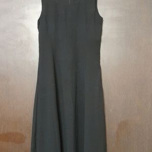 Korean Black Midi Dress