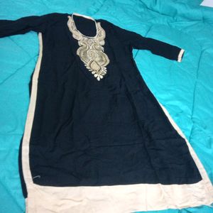 🆕 Black Attractive Kurti XXL Size