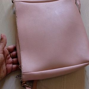 Peach Sling Bag In Good Condition