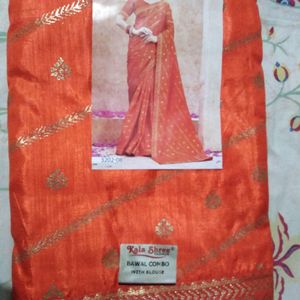 Both Sarees Are New With Blouse Piece Attached