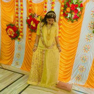 Haldi & Mhandi Dress For Wedding +one Freebie