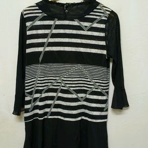 Trendy New Black And White Top For Women