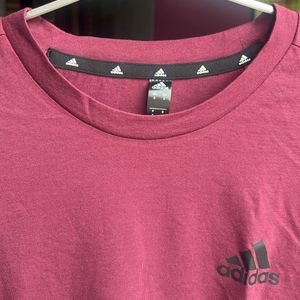 Adidas T Shirt, Regular Fit, Small Size