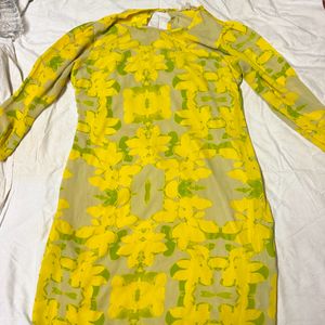 AND dress Yellow Floral