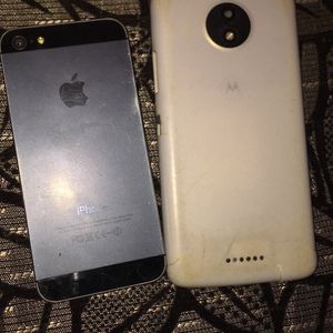 iPhone 5 64 GB & Moto C Plus