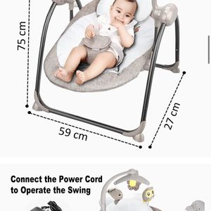 Baby Electronic Swing With Bluetooth Music