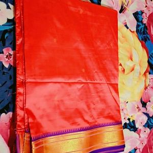 Pure Silk Saree With Stitched Blouse