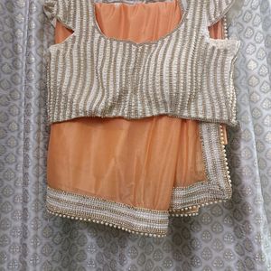 Saree Set (With Jewellery, 2 Blouse Pc, Shapewear)