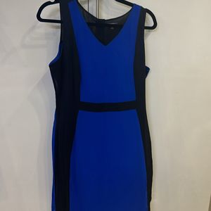 16 Size CODE Black & blue colourblock Party Dress