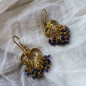 Blue Beads Earrings