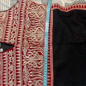 Velvet Ethnic Wear Red And Black+ Combo Of 2 Pants