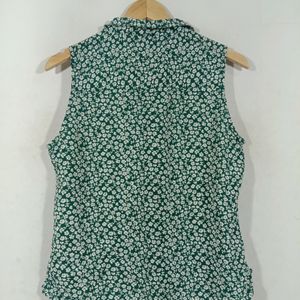 Green Casual Top (Women's)