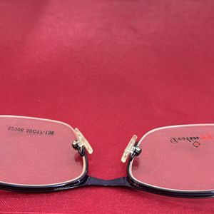 Semi Rimless Frame With Violate Coloured Metal