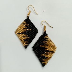 Black Earrings (Handmade)