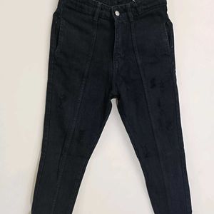 Black Straight Fit Jeans