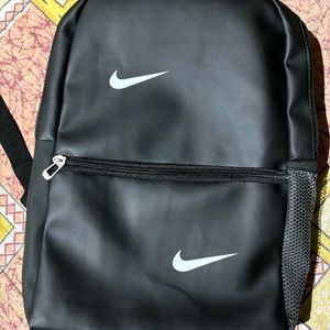 All New Black Leather Bag For College Use