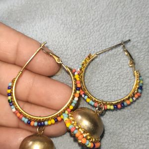 Medium Size Beads Jhumka