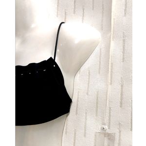 Black Crop Top For Girl's